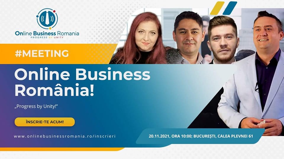 Ne vedem la Online Business Romania pe 20 noiembrie 2021